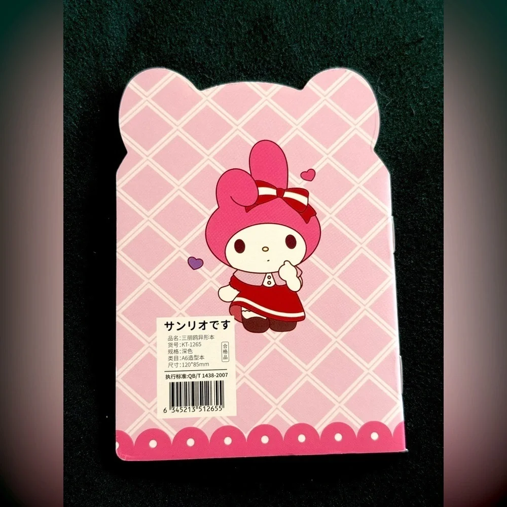 Sanrio Cute My Melody Pink Small Notebook- Great for writing notes and list